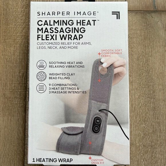 “New in box” Sharper Image Calming Heat Massaging Flexi Wrap - Picture 1 of 4